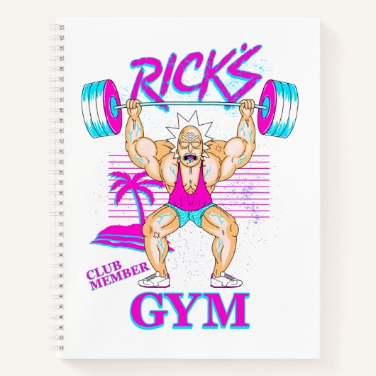 RICK EN MORTY™ | Lid van Rick's Gym Club Notitieboek (Voorkant)