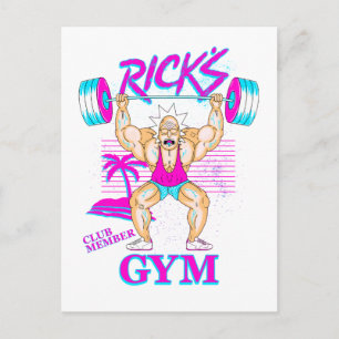 RICK EN MORTY™   Lid van Rick's Gym Club Uitnodiging Briefkaart