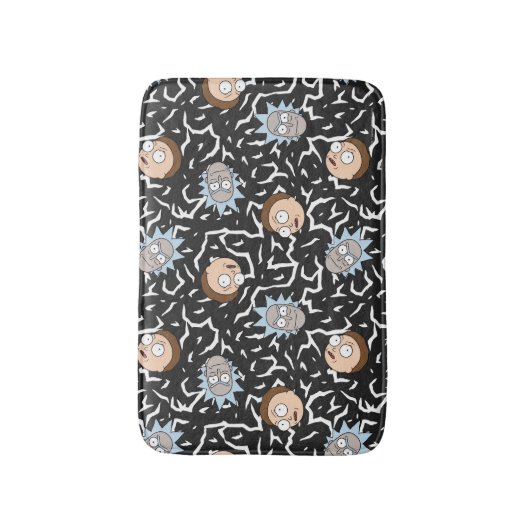 Rick en Morty Lightning Pattern Badmat (Voorkant Verticaal)
