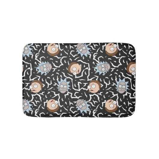Rick en Morty Lightning Pattern Badmat (Voorkant)