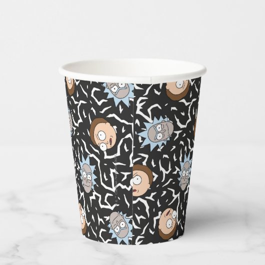 Rick en Morty Lightning Pattern Papieren Bekers (Rechts)