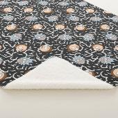 Rick en Morty Lightning Pattern Sherpa Deken (3/4)