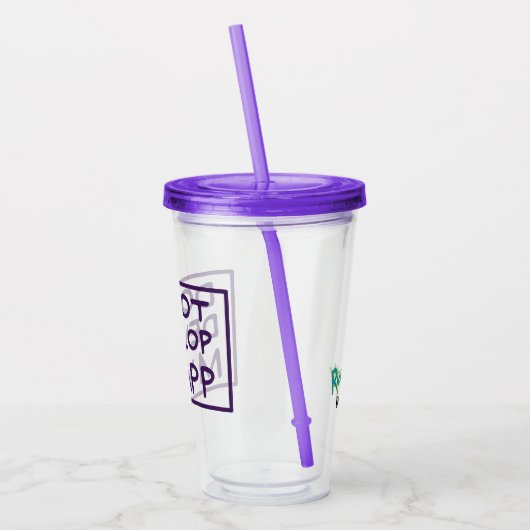 RICK EN MORTY™ | MIJN APP NIET ONTWIKKELEN ACRYL DRINKBEKER (Links)