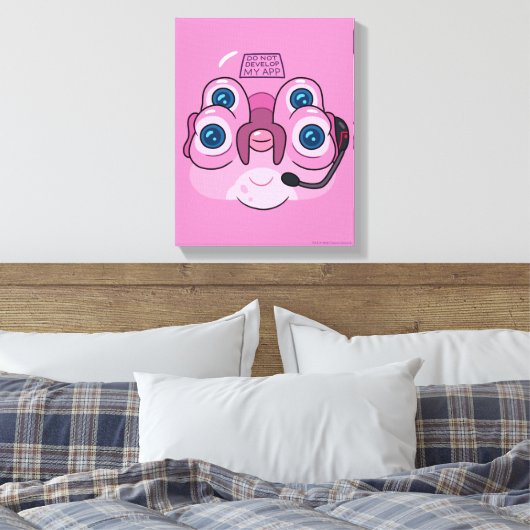 RICK EN MORTY™ | MIJN APP NIET ONTWIKKELEN CANVAS AFDRUK (Insitu (Slaapkamer))