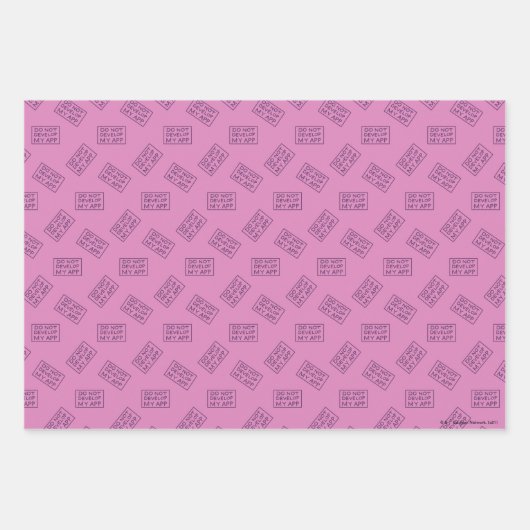 RICK EN MORTY™ | MIJN APP NIET ONTWIKKELEN INPAKPAPIER VEL (Voorkant)