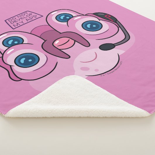 RICK EN MORTY™ | MIJN APP NIET ONTWIKKELEN SHERPA DEKEN (3/4)