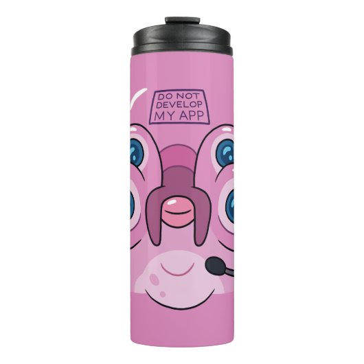 RICK EN MORTY™ | MIJN APP NIET ONTWIKKELEN THERMOSBEKER (Voorkant)