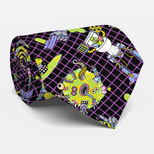 RICK EN MORTY™ | Pickle Rick Portal Patroon Stropdas (Opgerold)