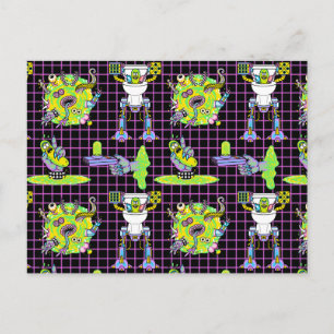 RICK EN MORTY™ Pickle Rick Portal Patroon Uitnodiging Briefkaart