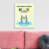 RICK EN MORTY™ | Pickle Rick Toilet Mech Canvas Afdruk (Insitu (Woonkamer))
