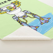 RICK EN MORTY™ | Pickle Rick Toilet Mech Sherpa Deken (3/4)