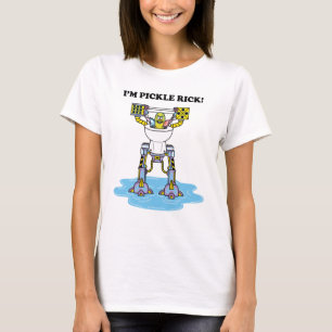 RICK EN MORTY™   Pickle Rick Toilet Mech T-shirt