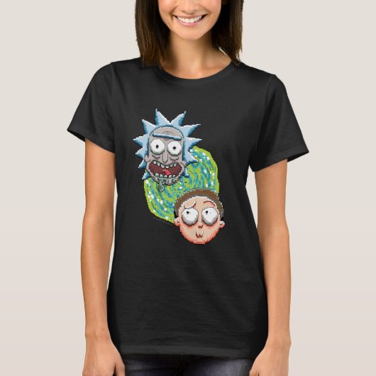 RICK EN MORTY™ | Pixelverse Portal Grafisch T-shirt (Voorkant)