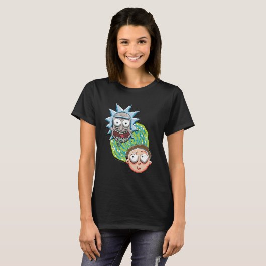 RICK EN MORTY™ | Pixelverse Portal Grafisch T-shirt (Voorkant volledig)