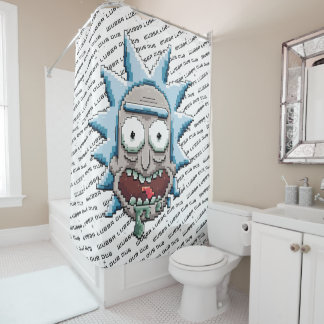 RICK EN MORTY™ | Pixelverse Rick Drooling Head Douchegordijn
