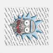 RICK EN MORTY™ | Pixelverse Rick Drooling Head Fleece Deken (Voorkant (Horizontaal))