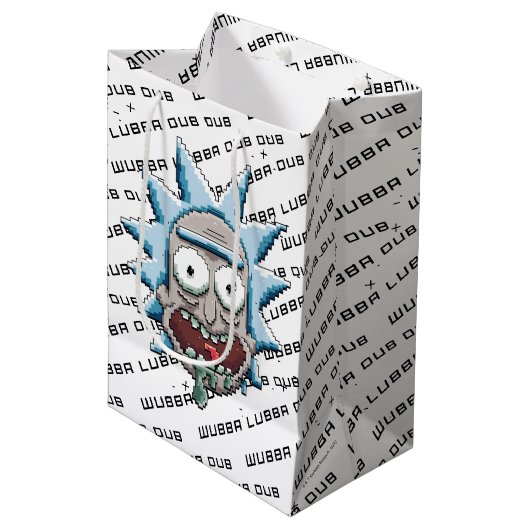 RICK EN MORTY™ | Pixelverse Rick Drooling Head Medium Cadeauzakje (Voorkant Gekanteld)