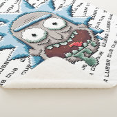 RICK EN MORTY™ | Pixelverse Rick Drooling Head Sherpa Deken (3/4)