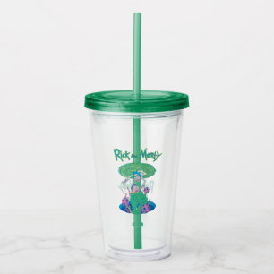 RICK EN MORTY™   Poortredding Acryl Drinkbeker