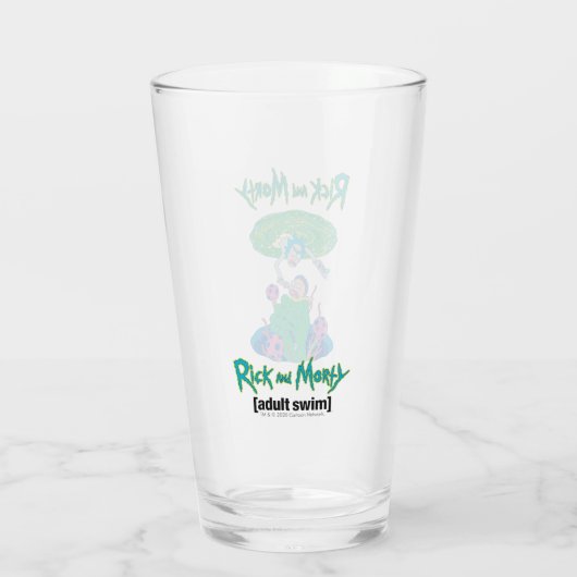 RICK EN MORTY™ | Poortredding Glas (Achterkant)