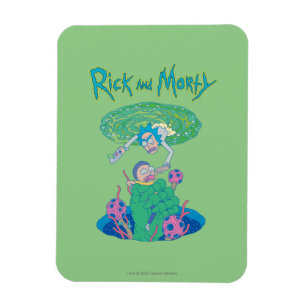 RICK EN MORTY™ Poortredding Magneet