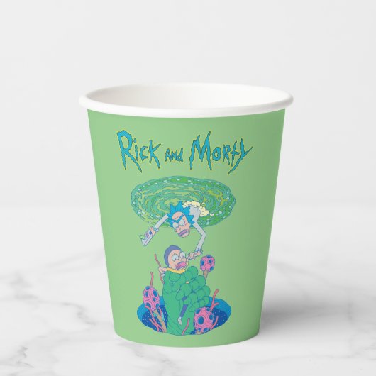 RICK EN MORTY™ | Poortredding Papieren Bekers (Voorkant)