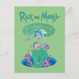 RICK EN MORTY™ Poortredding Uitnodiging Briefkaart