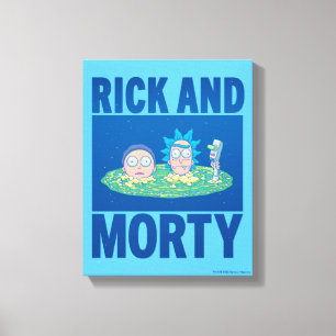 RICK EN MORTY™ Portaal zoeken Canvas Afdruk