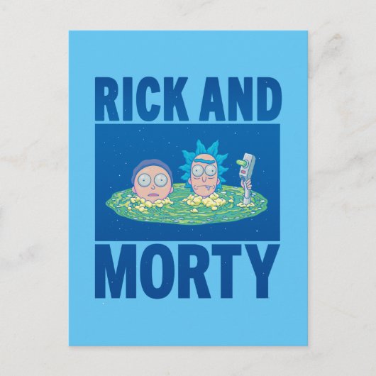 RICK EN MORTY™ | Portaal zoeken Uitnodiging Briefkaart (Voorkant)