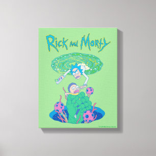 RICK EN MORTY™  Portaalredding Canvas Afdruk