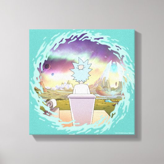 RICK EN MORTY™ | Privé-plaats van Rick Canvas Afdruk (Voorkant)