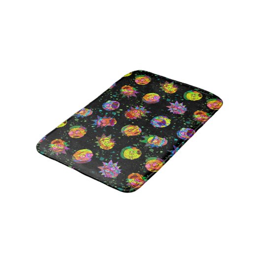 RICK EN MORTY™ | Psychedelic Swirl Pattern Badmat (Gekanteld)
