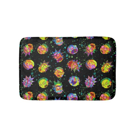 RICK EN MORTY™ | Psychedelic Swirl Pattern Badmat (Voorkant)