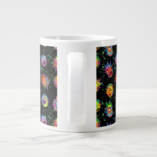 RICK EN MORTY™ | Psychedelic Swirl Pattern Extra Grote Beker (Achterkant)