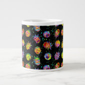 RICK EN MORTY™ | Psychedelic Swirl Pattern Extra Grote Beker (Voorkant)