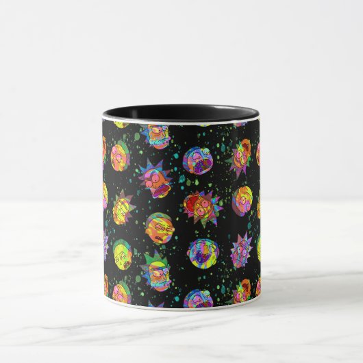 RICK EN MORTY™ | Psychedelic Swirl Pattern Mok (Midden)