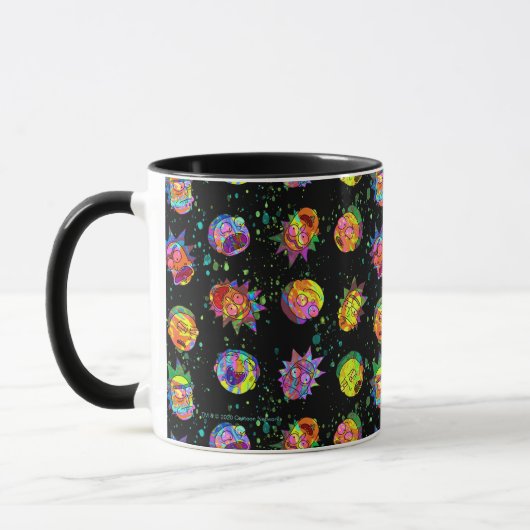 RICK EN MORTY™ | Psychedelic Swirl Pattern Mok (Links)