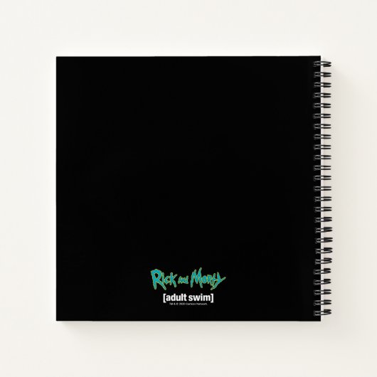 RICK EN MORTY™ | Psychedelic Swirl Pattern Notitieboek (Achterkant)