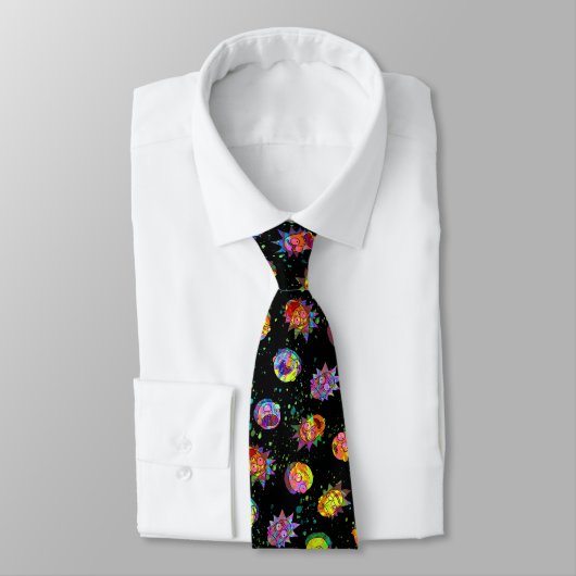 RICK EN MORTY™ | Psychedelic Swirl Pattern Stropdas (Gebonden)