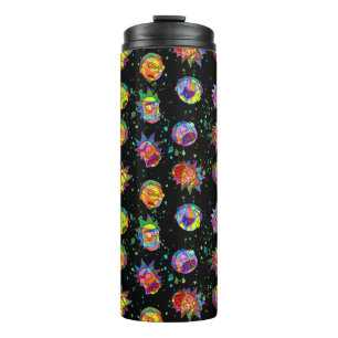 RICK EN MORTY™   Psychedelic Swirl Pattern Thermosbeker