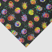RICK EN MORTY™ | Psychedelic Swirl Pattern Tissuepapier (Detail)