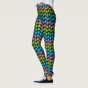 RICK EN MORTY™   Rainbow Rick Head-patroon Leggings