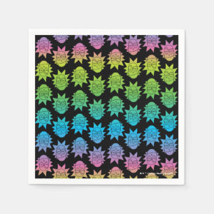 RICK EN MORTY™ Rainbow Rick Head-patroon Servet