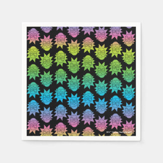 RICK EN MORTY™ | Rainbow Rick Head-patroon Servet