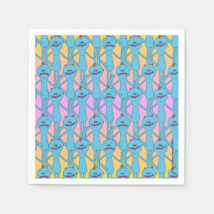 RICK EN MORTY™   Regenboog de heer Meeseeks Patter Servet