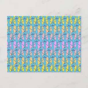 RICK EN MORTY™   Regenboog de heer Meeseeks Patter Uitnodiging Briefkaart