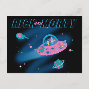 RICK EN MORTY™ Reizen door de ruimte Uitnodiging Briefkaart