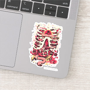 RICK EN MORTY™   Rib Cage van het anatomiepark Sticker