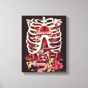 RICK EN MORTY™  Ribkooi Anatomeeënpark Canvas Afdruk