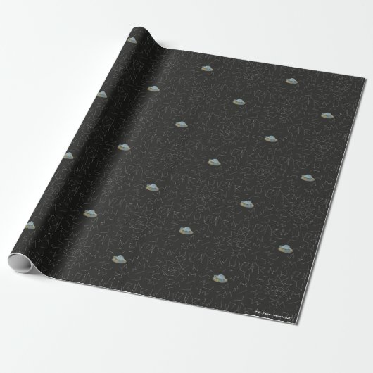RICK EN MORTY™ | Rick Constellation Pattern Cadeaupapier (Uitgerold)